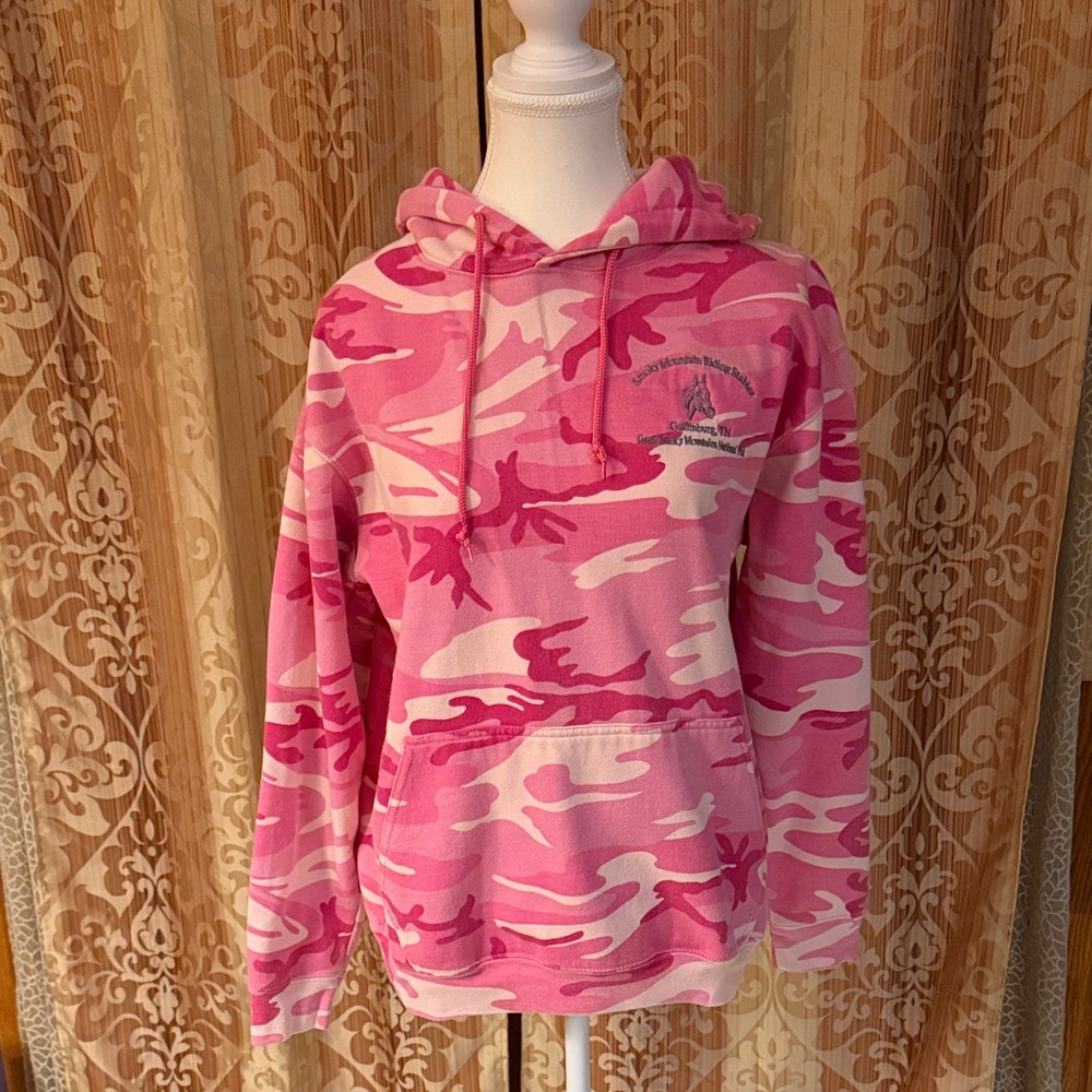 Pink Camouflage Hoodie
